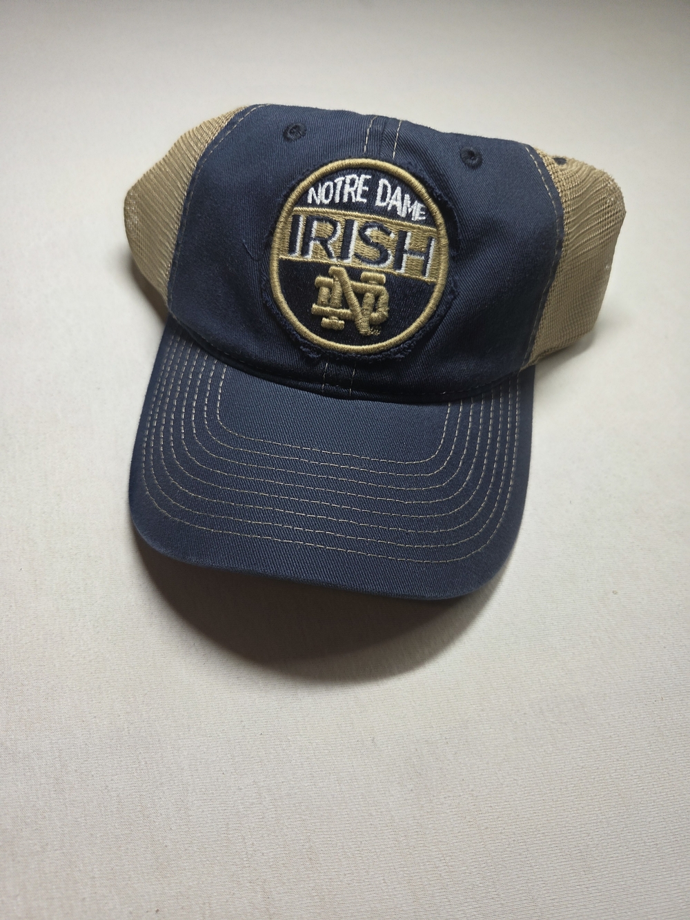 Zephyr Notre Dame Fighting Irish Trucker Hat Snapback - Rare Sample Version NWT